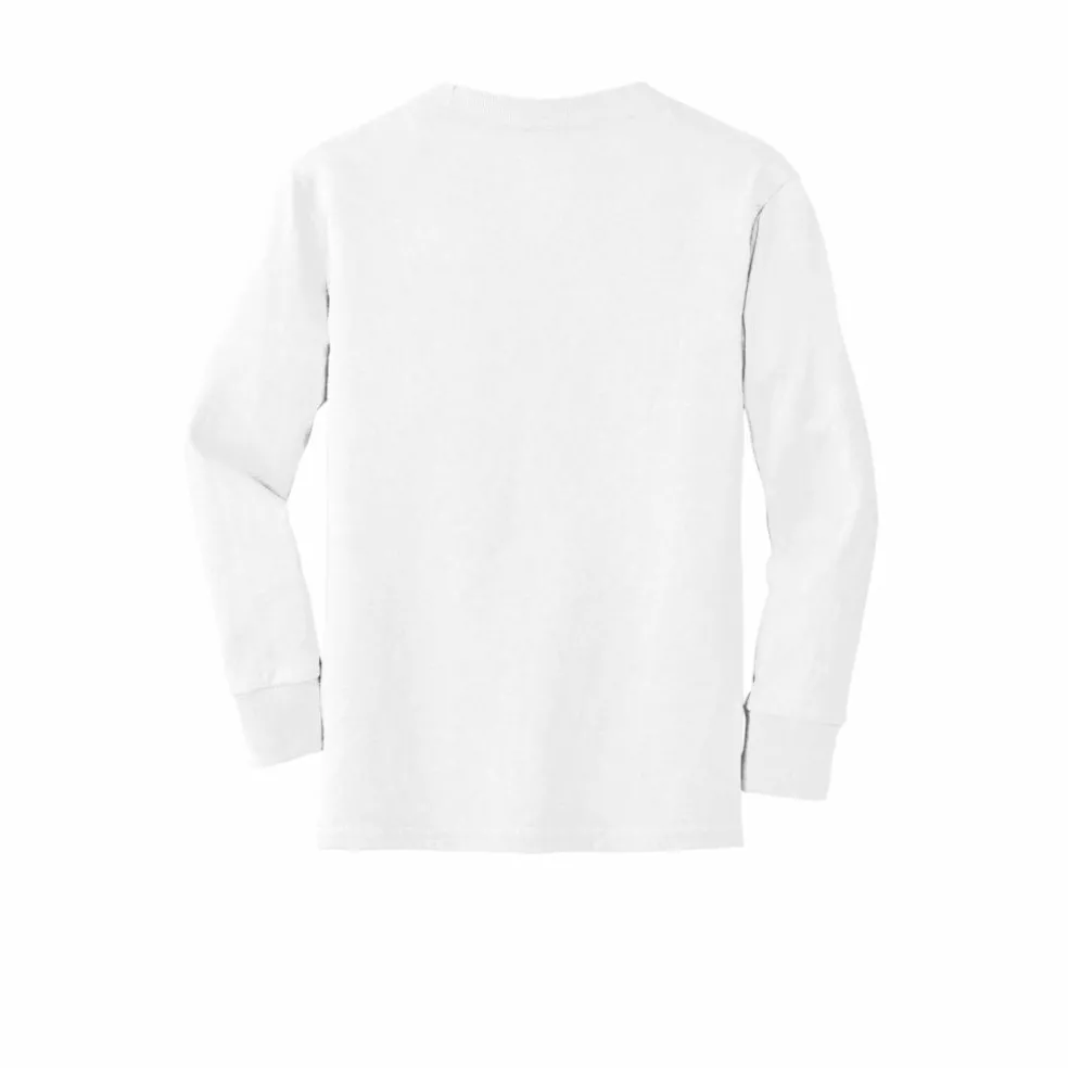 Port & Company® Youth Long Sleeve Core Cotton T-Shirt