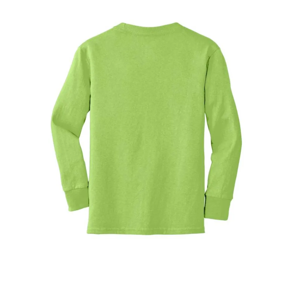 Port & Company® Youth Long Sleeve Core Cotton T-Shirt