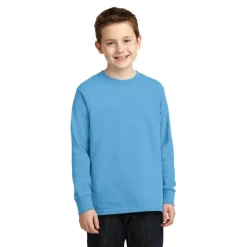 Port & Company® Youth Long Sleeve Core Cotton T-Shirt