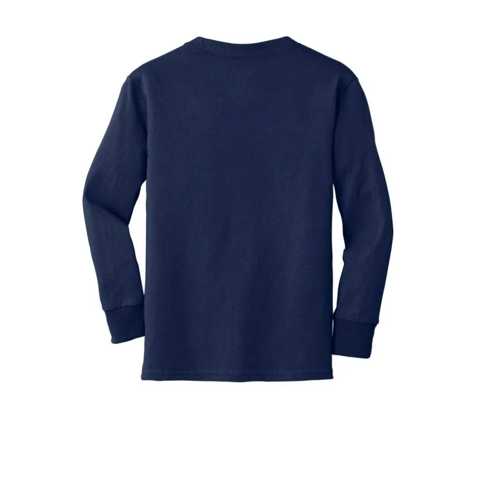 Port & Company® Youth Long Sleeve Core Cotton T-Shirt