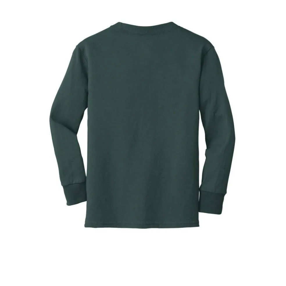 Port & Company® Youth Long Sleeve Core Cotton T-Shirt