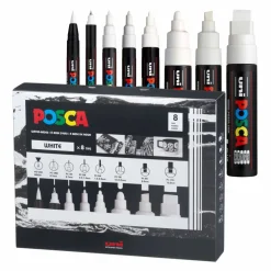 POSCA All White Paint Marker Set