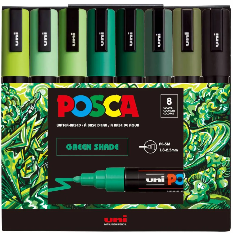 POSCA® PC5M Color Shades Medium Bullet Tip Paint Markers