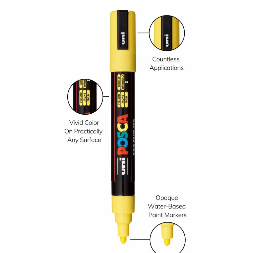 POSCA® PC5M Color Shades Medium Bullet Tip Paint Markers