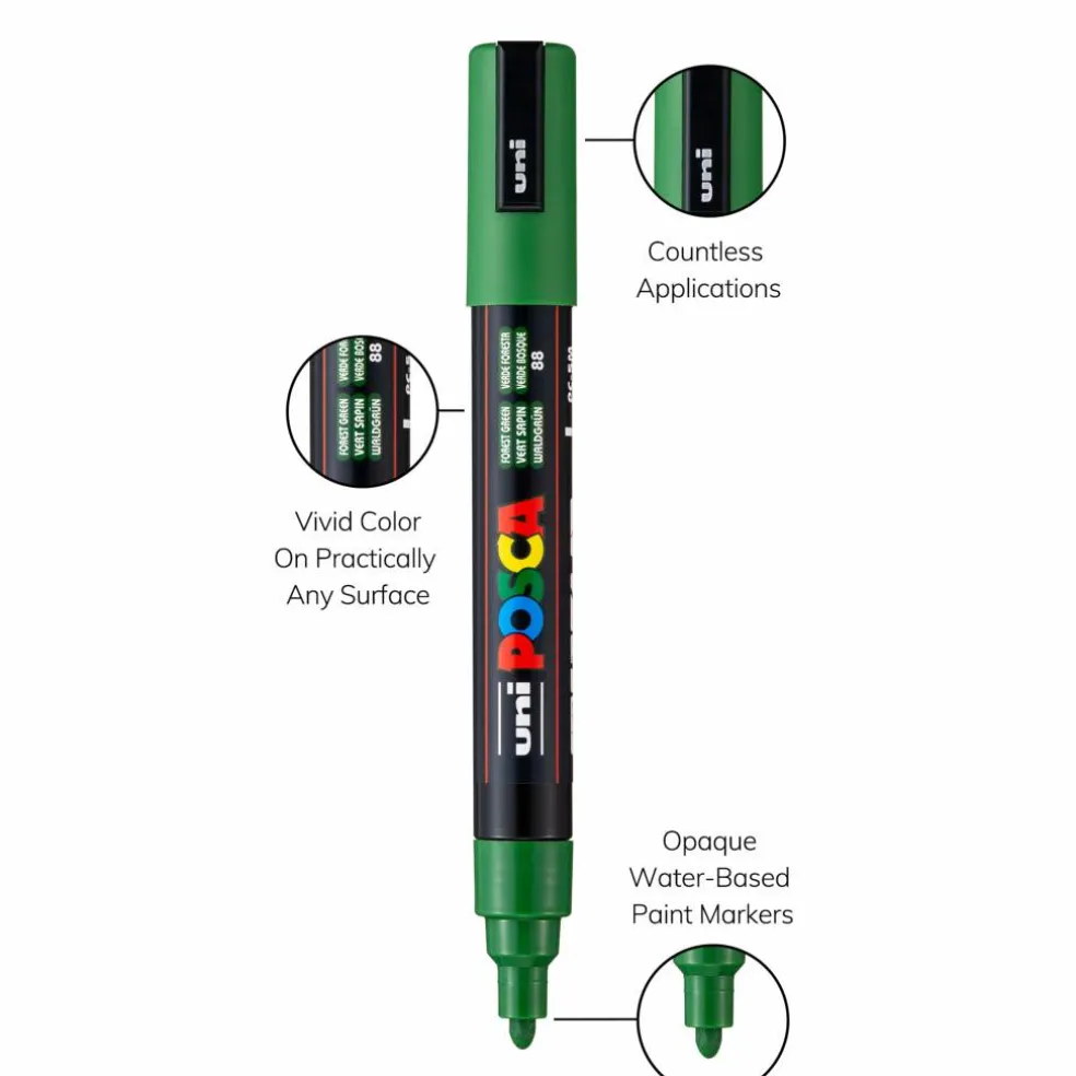 POSCA® PC5M Color Shades Medium Bullet Tip Paint Markers