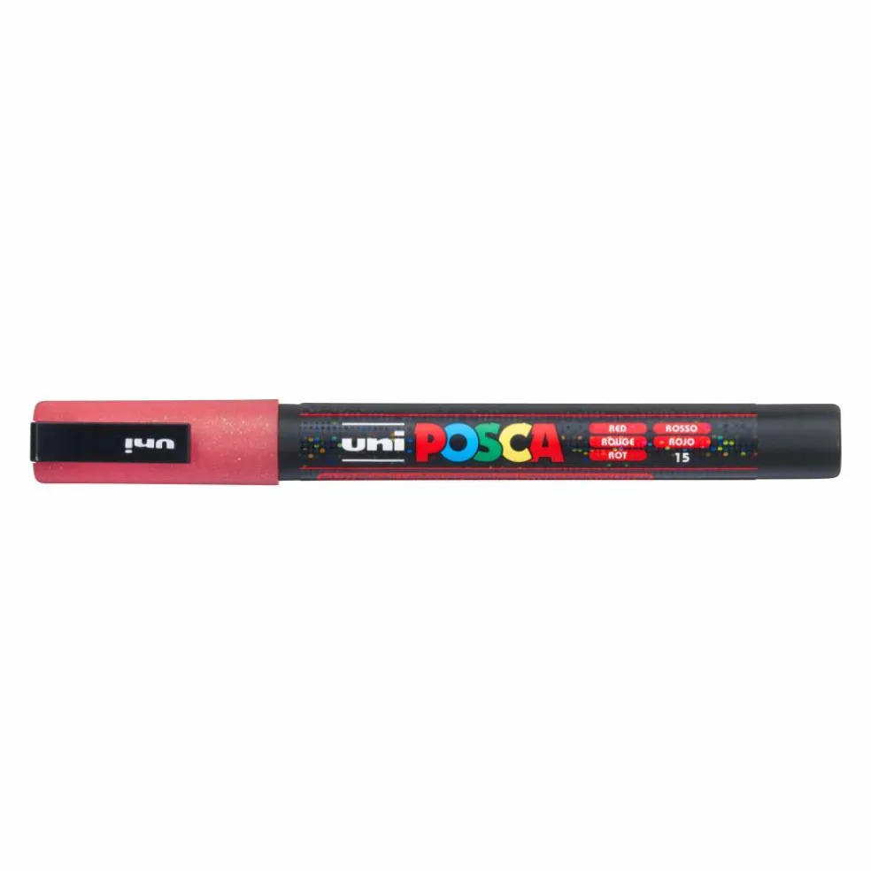 POSCA PC-3ML Fine Tip Glitter Paint Marker Set