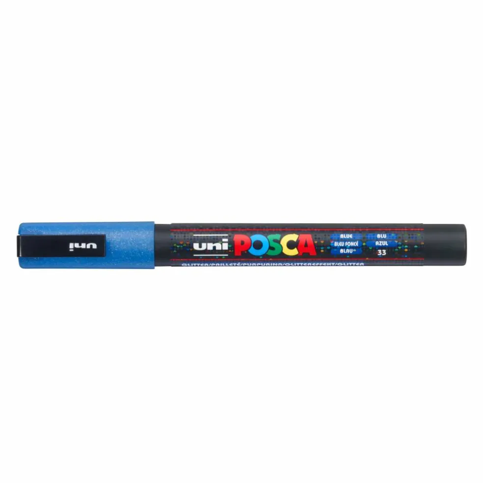POSCA PC-3ML Fine Tip Glitter Paint Marker Set
