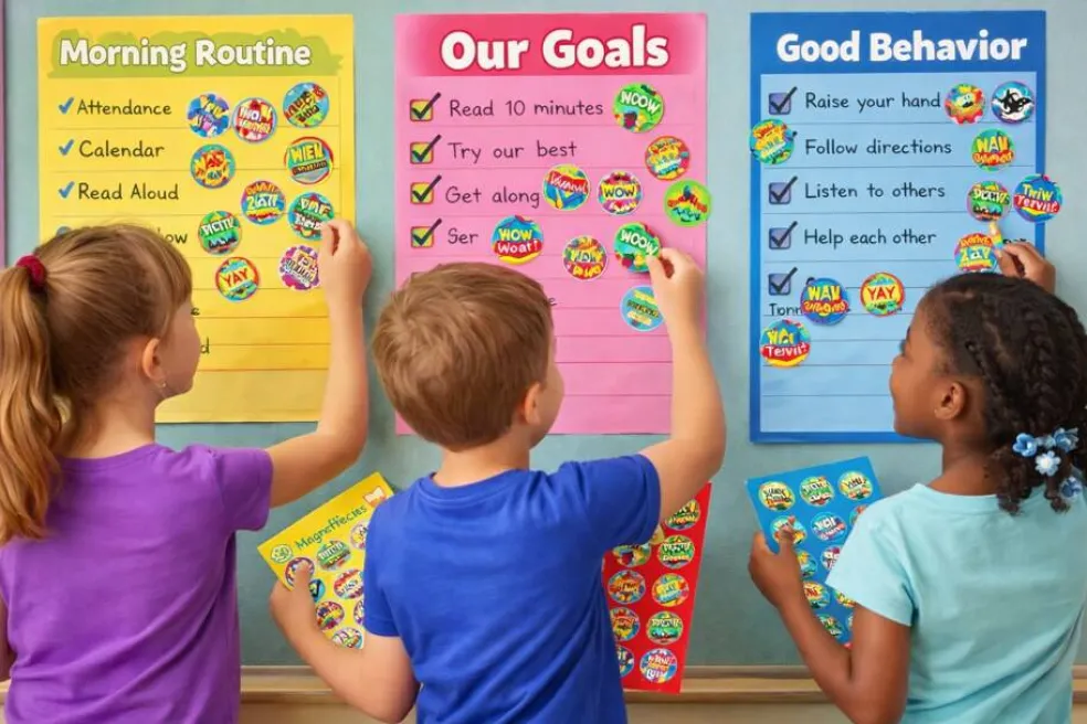Positive Words Scratch ’n Sniff Stinky Stickers® Variety Pack – 300 Count Scented Reward Stickers