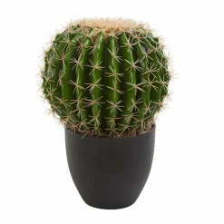 14" Potted Artificial Cactus