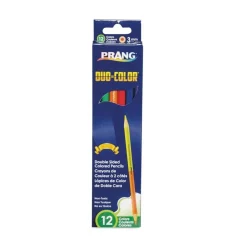 Prang 3 mm Duo-Color Colored Pencil Sets - Assorted Lead and Barrel Colors (6/Set)