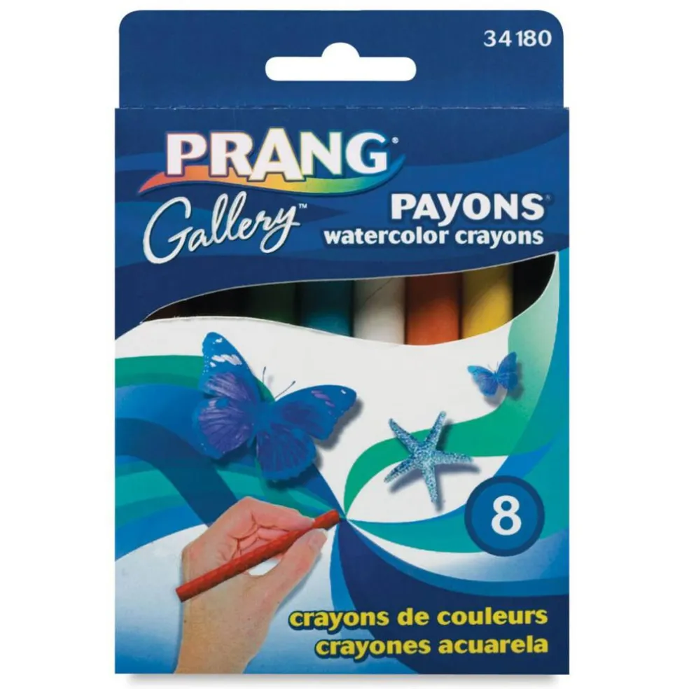 Prang Payons Watercolor Crayons - Set of 8
