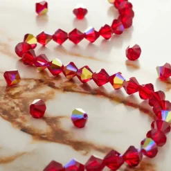 Preciosa Glass Crystal Bicone Beads, 6mm by Bead Landing™