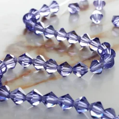 Preciosa Glass Crystal Bicone Beads, 6mm by Bead Landing™