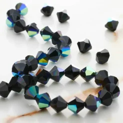 Preciosa Glass Crystal Bicone Beads, 6mm by Bead Landing™