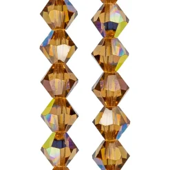 Preciosa Glass Crystal Bicone Beads, 6mm by Bead Landing™