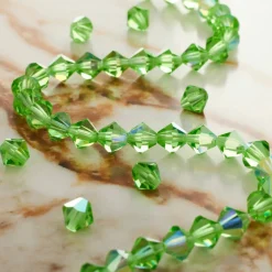 Preciosa Glass Crystal Bicone Beads, 6mm by Bead Landing™