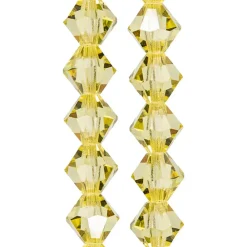 Preciosa Glass Crystal Bicone Beads, 6mm by Bead Landing™