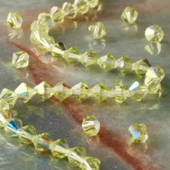 Preciosa Glass Crystal Bicone Beads, 6mm by Bead Landing™