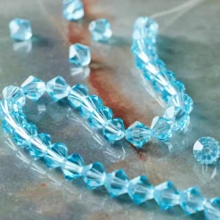 Preciosa Glass Crystal Bicone Beads, 6mm by Bead Landing™