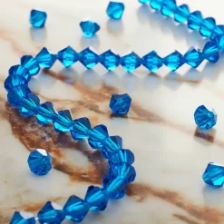 Preciosa Glass Crystal Bicone Beads, 6mm by Bead Landing™