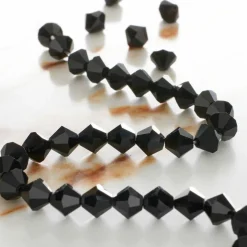 Preciosa Glass Crystal Bicone Beads, 6mm by Bead Landing™