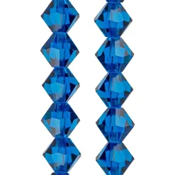 Preciosa Glass Crystal Bicone Beads, 6mm by Bead Landing™