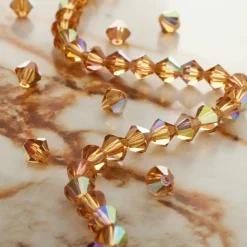Preciosa Glass Crystal Bicone Beads, 6mm by Bead Landing™