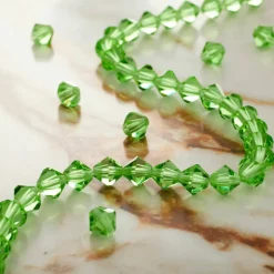 Preciosa Glass Crystal Bicone Beads, 6mm by Bead Landing™