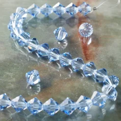 Preciosa Glass Crystal Bicone Beads, 8mm by Bead Landing™