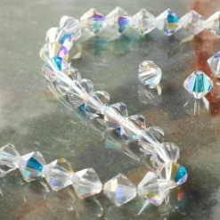 Preciosa Glass Crystal Bicone Beads, 8mm by Bead Landing™
