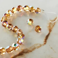 Preciosa Glass Crystal Round Beads, 6mm by Bead Landing™