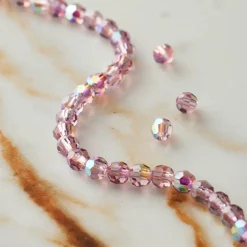 Preciosa Glass Crystal Round Beads, 4mm by Bead Landing™