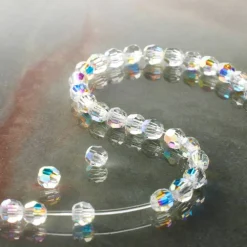 Preciosa Glass Crystal Round Beads, 4mm by Bead Landing™