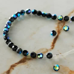Preciosa Glass Crystal Round Beads, 4mm by Bead Landing™