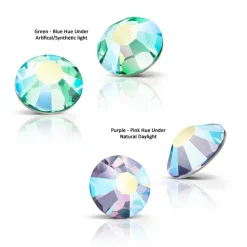 Preciosa MAXIMA SS20 Aurora Borealis Flatback Czech Crystals, 144ct.