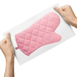 Precut Butcher Paper Sheets Fits Oven Mitts (2 sizes) for Sublimation & Heat Press Crafts, White, Uncoated