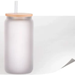 Precut Butcher Paper Sheets for Sublimation Tumblers & Beer Can Glass, White, Uncoated