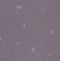 Precut Zweigart Belfast Sparkle 32 count Dark Grey/ Printed Metallic Silver