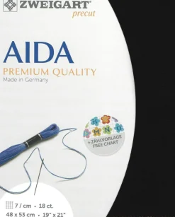 Precut Zweigart Fein-Aida 18 ct. Black