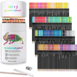 Premium Colored Pencils,Set of 120 Colors,Artists Soft Core with Vibrant Color,Ideal for Drawing Sketching Shading,Coloring Pencils for Adults Beginners kids