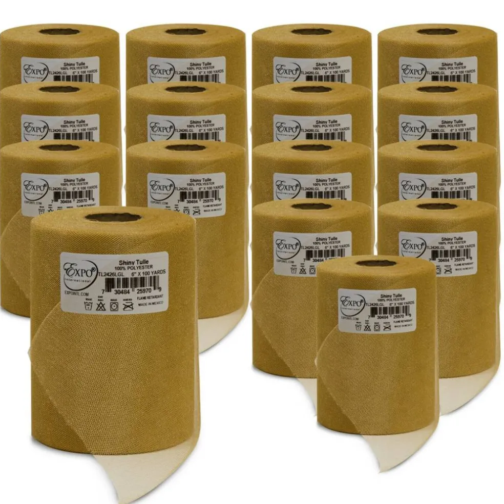 Premium Shiny Tulle Spool of 6-inch X 100 Yards