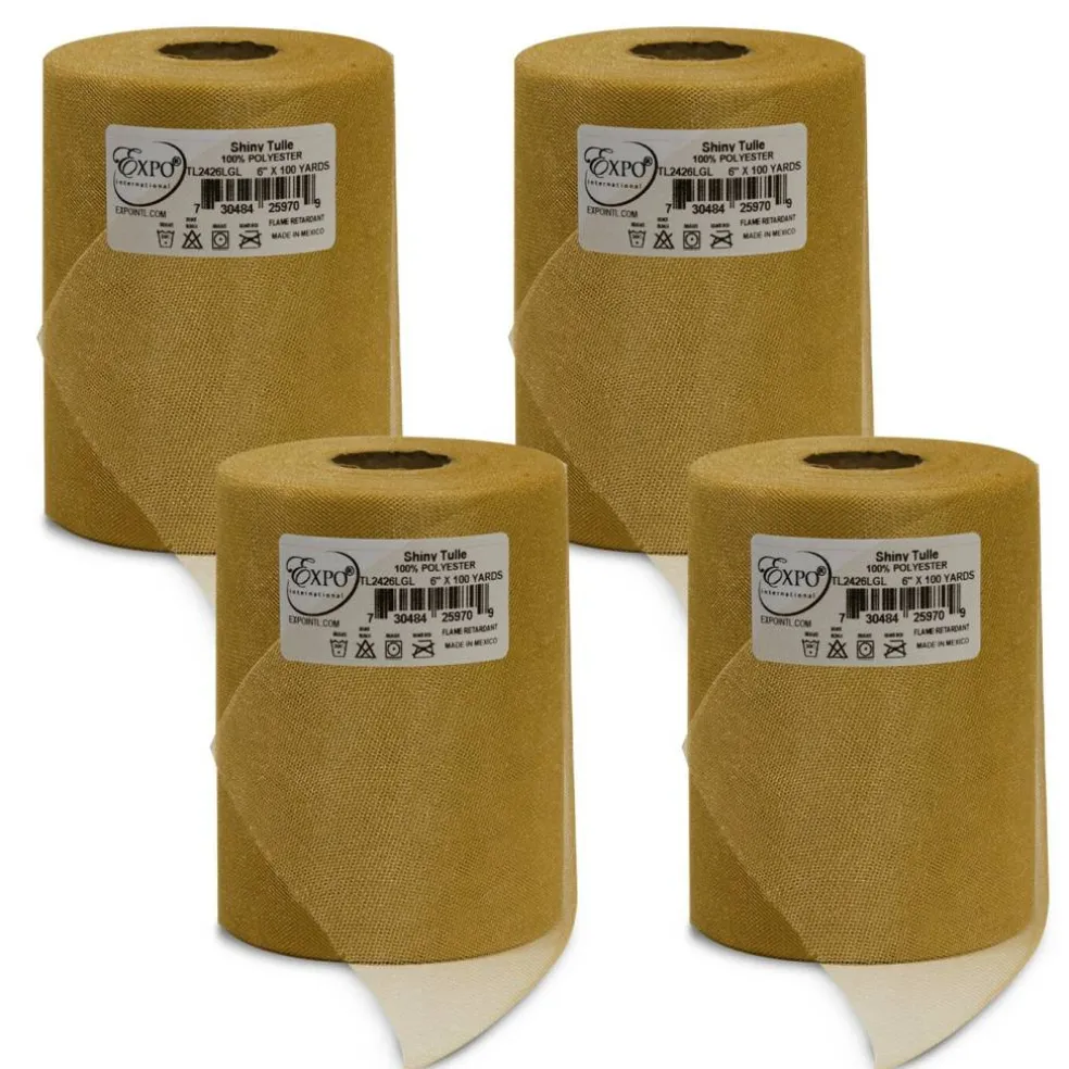 Premium Shiny Tulle Spool of 6-inch X 100 Yards