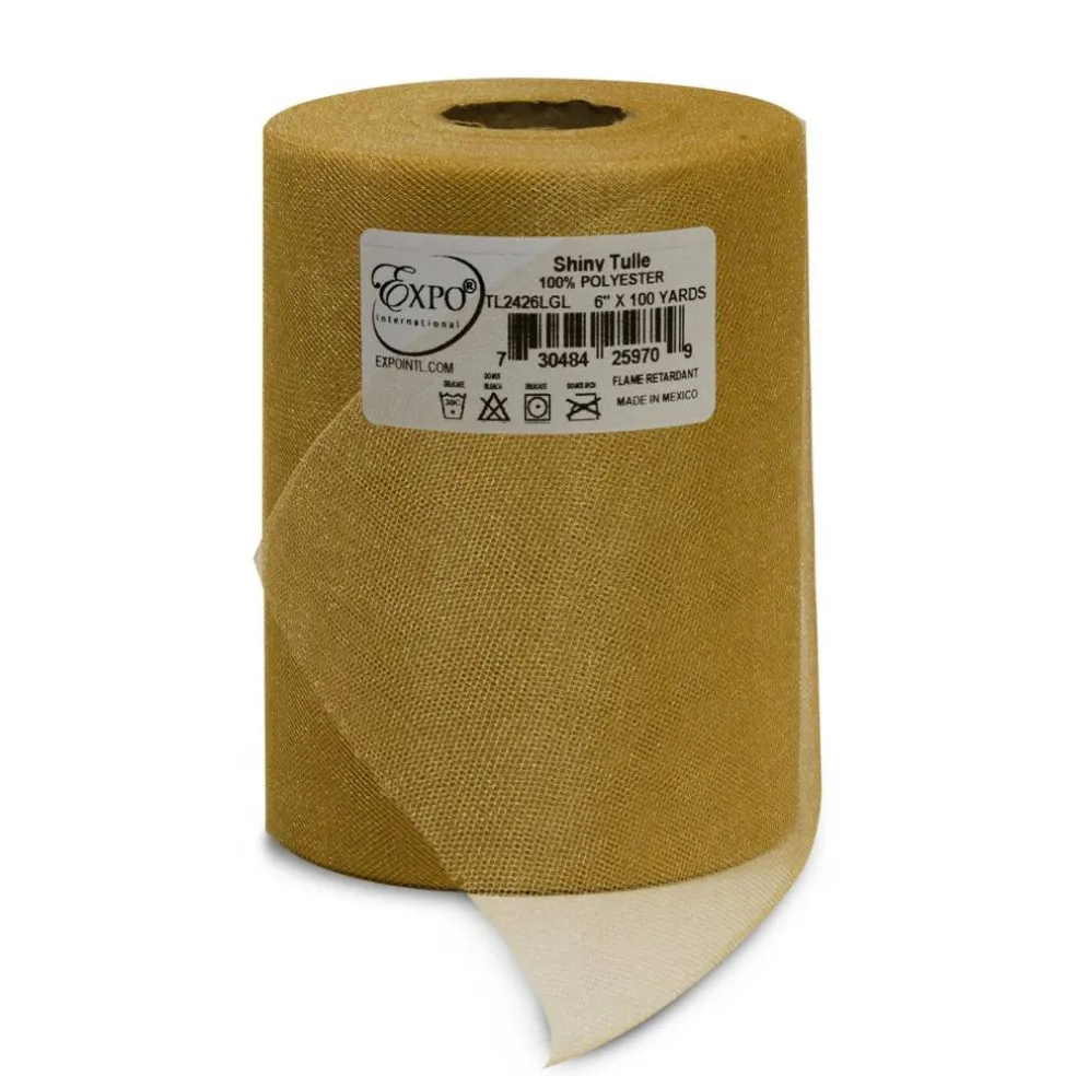 Premium Shiny Tulle Spool of 6-inch X 100 Yards