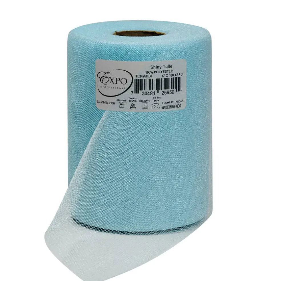 Premium Shiny Tulle Spool of 6-inch X 100 Yards