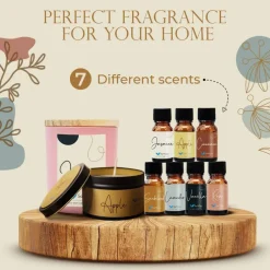 Premium Soy Candle Making Kit - Full Set - Soy Wax, Big 7oz Jars & Tins, 7 Pleasant Scents, Color Dyes & More - Perfect as Home Decorations - DIY Starter Scented Candles Making Kit