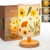 Pressed Flower Vintage Table Lamp,Modern Style