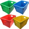 Primary Assorted Plastic Storage Postal Tote - 4 Pack
