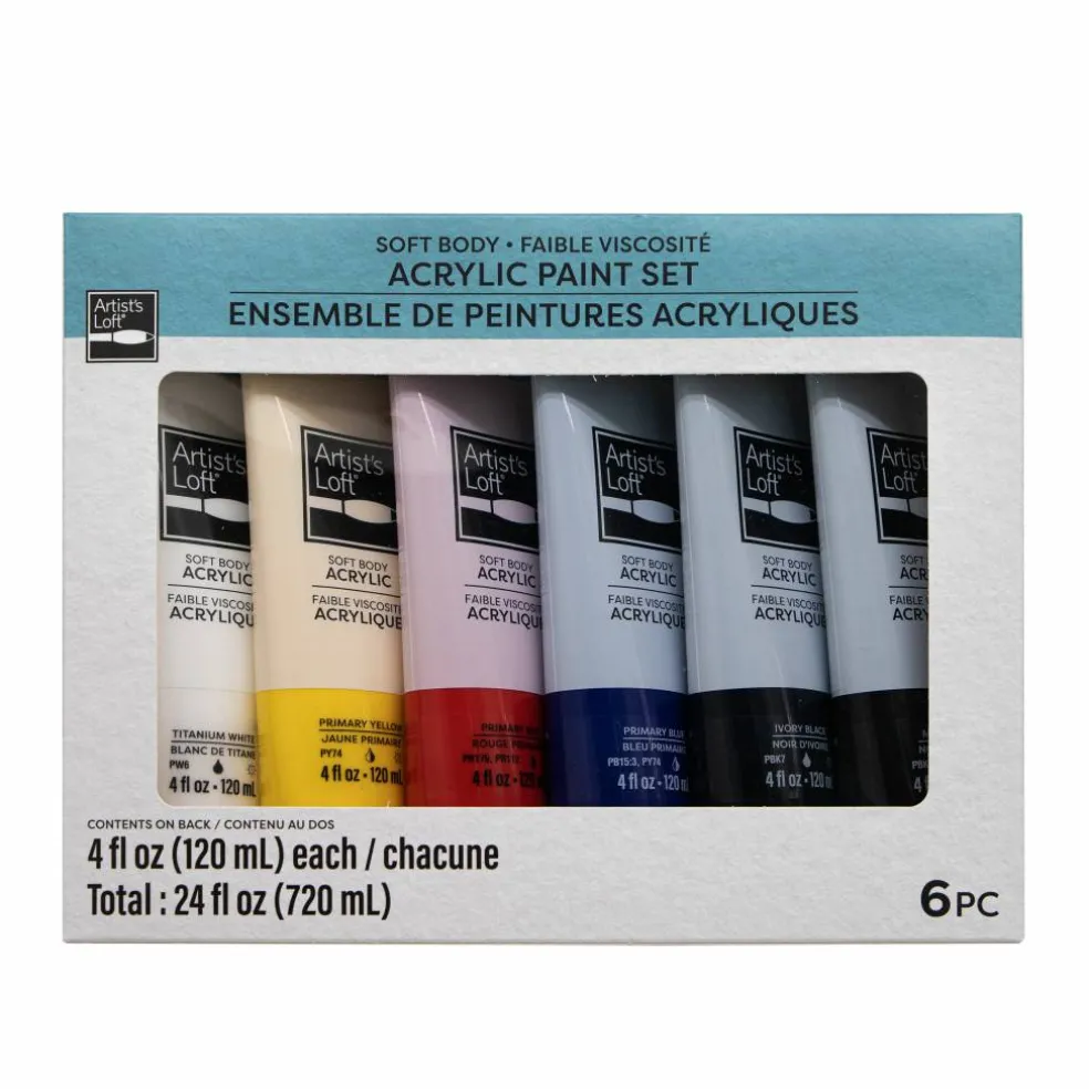 Primary Soft Body Acrylic Paint Set by Artist's Loft®