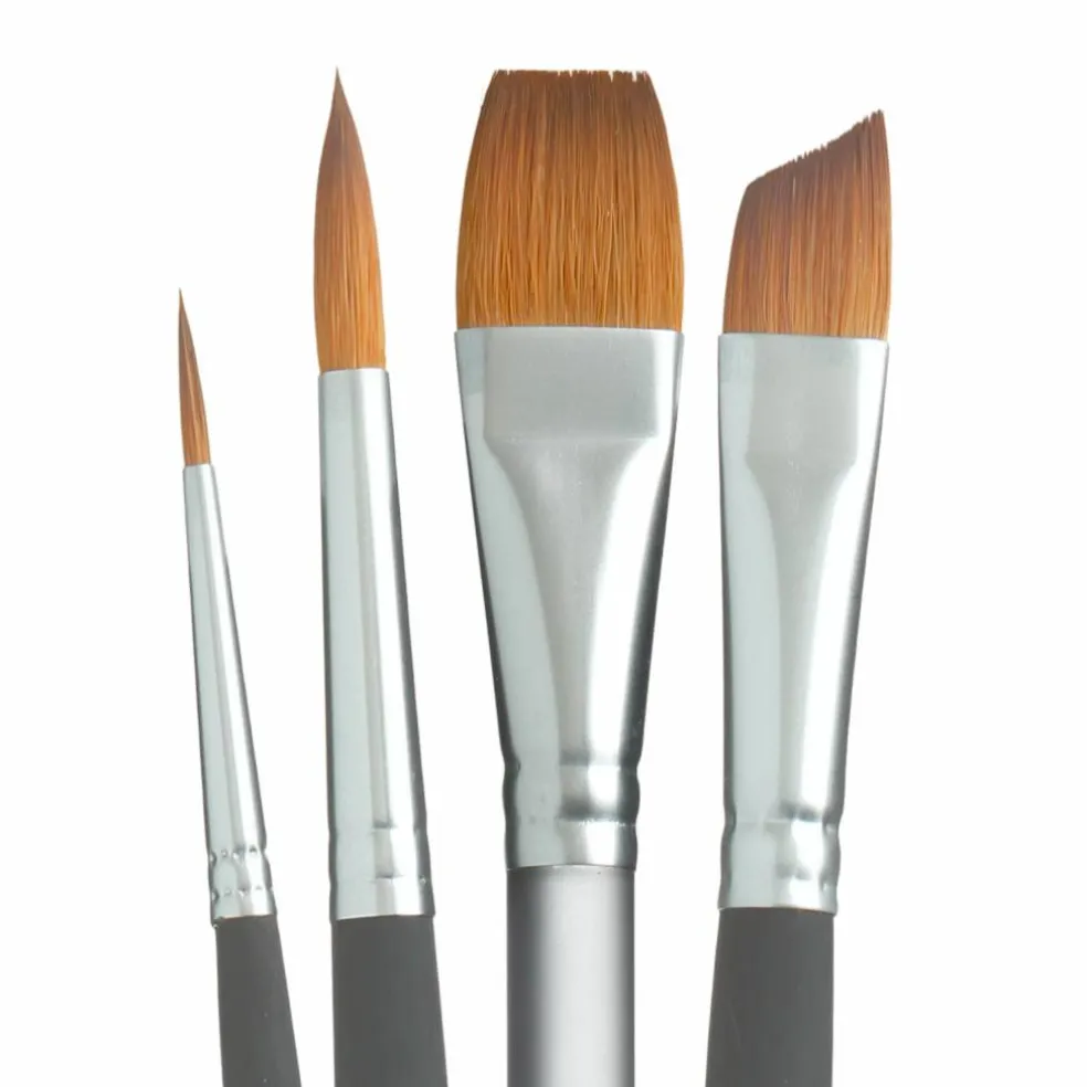 Princeton™ Aqua Elite™ 4 Piece Professional Synthetic Kolinsky Brush Set