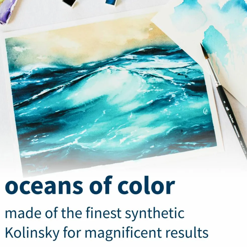Princeton™ Aqua Elite™ 4 Piece Professional Synthetic Kolinsky Brush Set